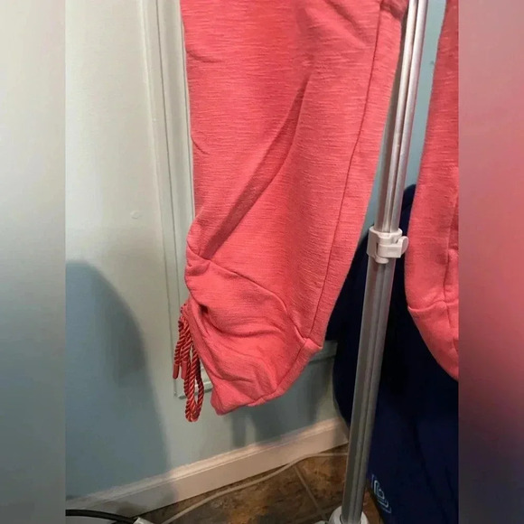 Gymshark Ruched Joggers Coral Pink Size small B2 - Picture 7 of 8